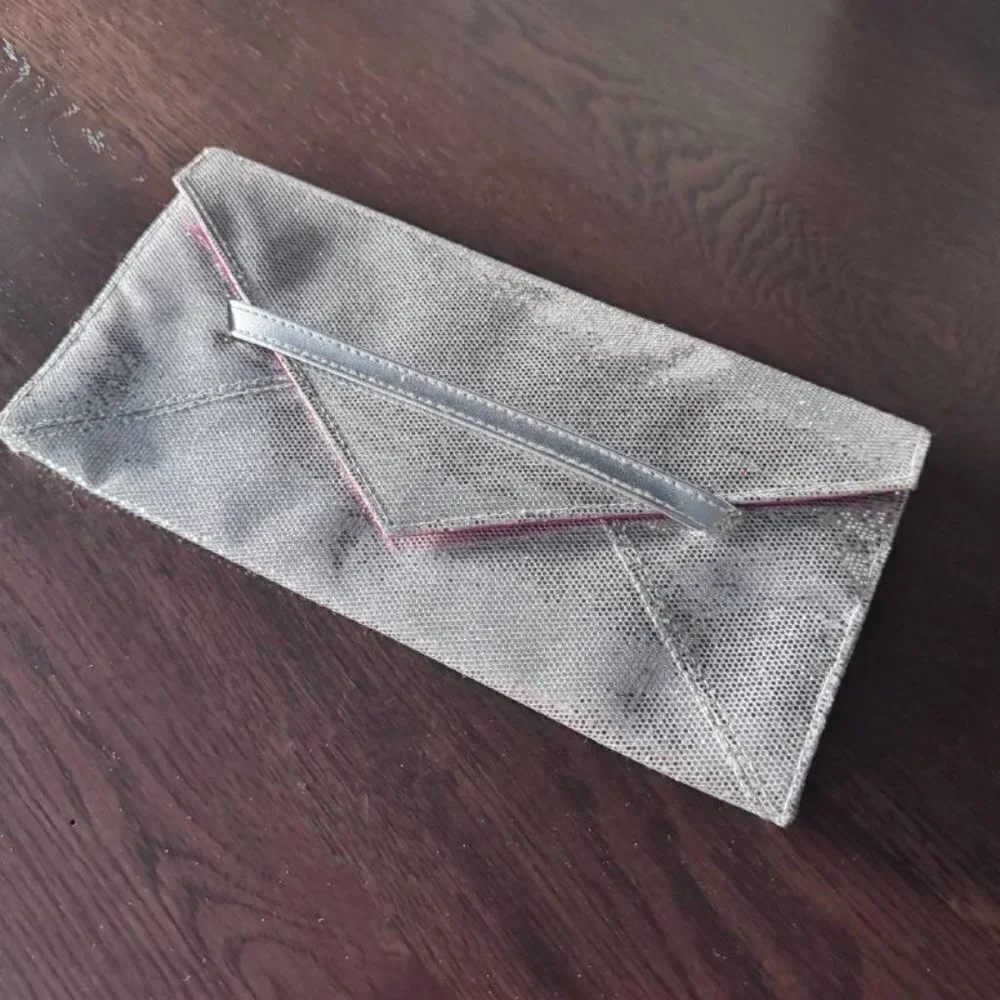 NWOT!  VICTORIA’S SECRET The Sexiest on Earth Sparkly Silver Clutch